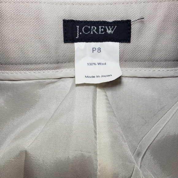 J Crew 100% Wool Wide Leg Dress Pants Size 4P - (mislabeled as 8P) - Picture 7 of 8